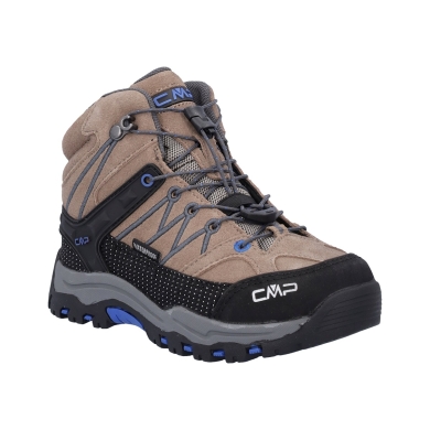 CMP Hiking Shoe Rigel Mid WP (waterproof) light brown/royal blue Kids